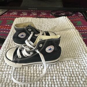 Converse Kids Black and White High-Top Sneakers